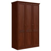 Шкаф распашной 3 двери Верди (орех Леванте)