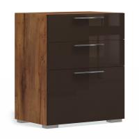 Тумба в гостиную Solo 3 ящика (таксония/коричневый)