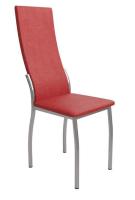 Стул хром "Лорд" (Рустика Бордо)