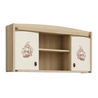 Навесной шкаф Атлантида 162см с рисунком (карамель)