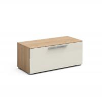 Тумба для обуви Solo с откидной дверцей (дуб Ривьера/ваниль)