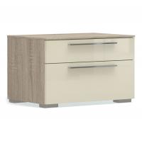 Прикроватная тумба Solo (дуб сонома/глянец ваниль)
