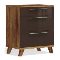 Прикроватная тумба на опорах Solo (таксония/коричневый)