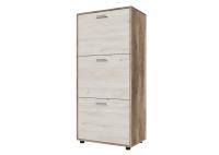 Визит-1 Обувница с тремя створками (Каньон светлый/Гикори светлый)