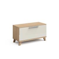 Тумба для обуви на опорах Solo (дуб Ривьера/ваниль)