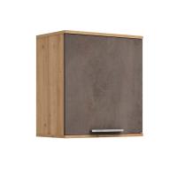 Навесной шкаф Наполи (Дуб натуральный/бетон Dark)