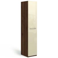 Шкаф пенал Solo (орех Коламбия/ глянец Ваниль)