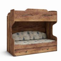 Двухъярусная кровать 90x190 (тис Таксония) левая