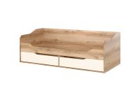 Модульная ситема "Рио 1" Кровать-диван с ящиками (0,9х2,0) (Дуб Делано/Белый)