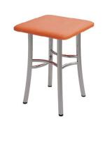 Табурет "Классик-2" хром (Рустика Оранж)