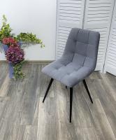 Стул CHILLI-Q серый #27, велюр / черный каркас М-City