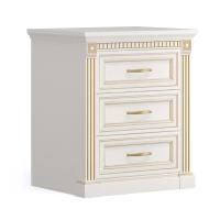 Тумба прикроватная с тремя ящиками Vittoria Bianca