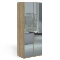 Шкаф для одежды с зеркалами Solo (дуб Ривьера)