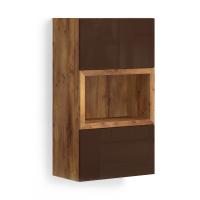 Навесной шкаф с нишей Solo Quadro (таксония/коричневый)