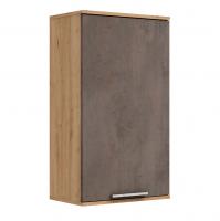 Навесной шкаф Napoli (Дуб натуральный/бетон Dark) левый