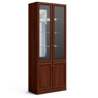 Шкаф-витрина Верди (орех Леванте)