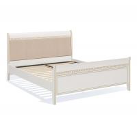 Кровать Виттория с мягким изголовьем 160x200 (Bianca/Romantica18)