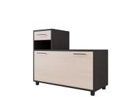 Прихожая №2 (Обувница с ящиком) (Дуб венге/Дуб млечный)