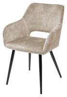 Стул ALLY VBP-210 античный бежевый/ черный каркас M-City
