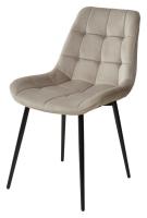 Стул ХОФМАН, цвет светло-коричневый #H61, велюр / черный каркас 4 шт./1 к М-City