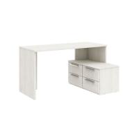 Письменный стол с тумбой 140 Napoli (Крафт белый)