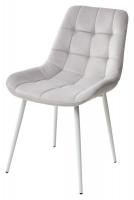 Стул ХОФМАН, цвет светло-серый #H09, велюр / белый каркас 4 шт./1 к М-City