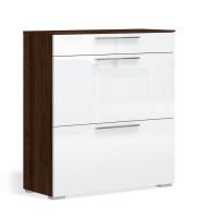 Тумба для обуви Solo (орех Коламбия/белый)