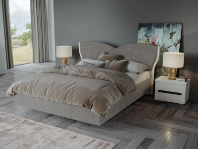 Бодега белая ткань bella rombo 42