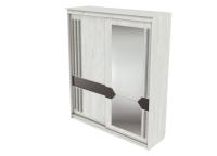 Шкаф-купе №25 (1,7 м) Грей (Сосна Санторини Светлый/Графит/Железная руда)