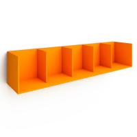 Полка открытая 5 секций (оранжевая)