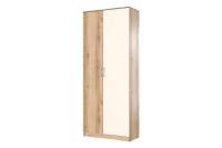 Модульная ситема "Рио 1" Шкаф двухстворчатый (Дуб Делано / Белый)