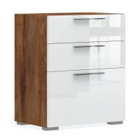 Тумба в гостиную Solo 3 ящика (таксония/белый)