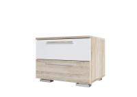 Лагуна 2 Тумба прикроватная (сонома/белый глянец)