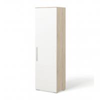 Шкаф-пенал для гостиной Solo (Сонома/ белый глянец)