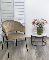 Стул ГЕММА, цвет капучино #H65, велюр / черный каркас М-City