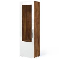 Шкаф витрина Solo (таксония/белый) левый