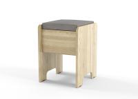 Лагуна 2 Пуфик (дуб сонома/белый глянец)