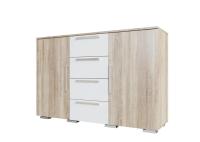 Лагуна 2 Комод (сонома/белый глянец)