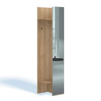 Шкаф для верхней одежды Solo (дуб Ривьера/зеркало)