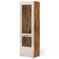 Шкаф-витрина Соло (таксония/мокко) левый