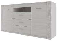 МС "Гамма 20" Комод (3 ящика двухстворчатый) (Ясень анкор светлый/Сандал светлый)