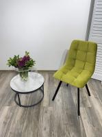 Стул CHILLI-Q SQUARE оливковый #H25, велюр / черный каркас М-City