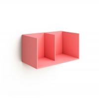 Полка открытая 2 секции (розовая)