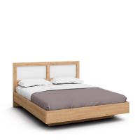 Двуспальная кровать с ящиком Napoli-3 (Дуб натуральный/белый матовый)