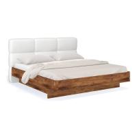 Кровать с мягким изголовьем 180х200 Solo QUATRO (таксония/экокожа)