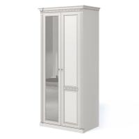 Двухдверный шкаф Vittoria с зеркалом (Bianca) левый