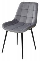 Стул ХОФМАН, цвет темно-серый #H15, велюр / черный каркас 4 шт./1 к М-City
