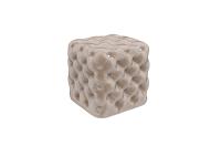 Пуф "Люкс" (Бежевый со стразами)
