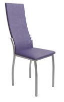 Стул хром "Лорд" (Рустика Сирень)