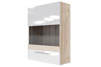 МС Ницца (Лайт) Шкаф навесной (горизонтальный 700) (Дуб Делано/Белый глянец)